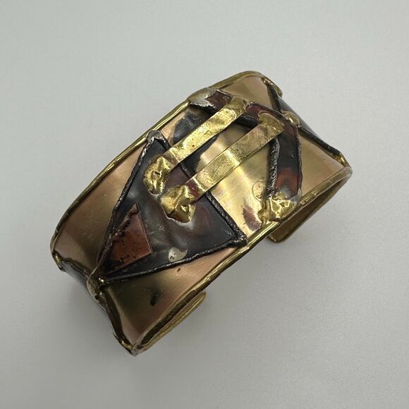 Creative Copper Handmade Copper Bangle Bracelet Artisan Abstract - Picture 3 of 6